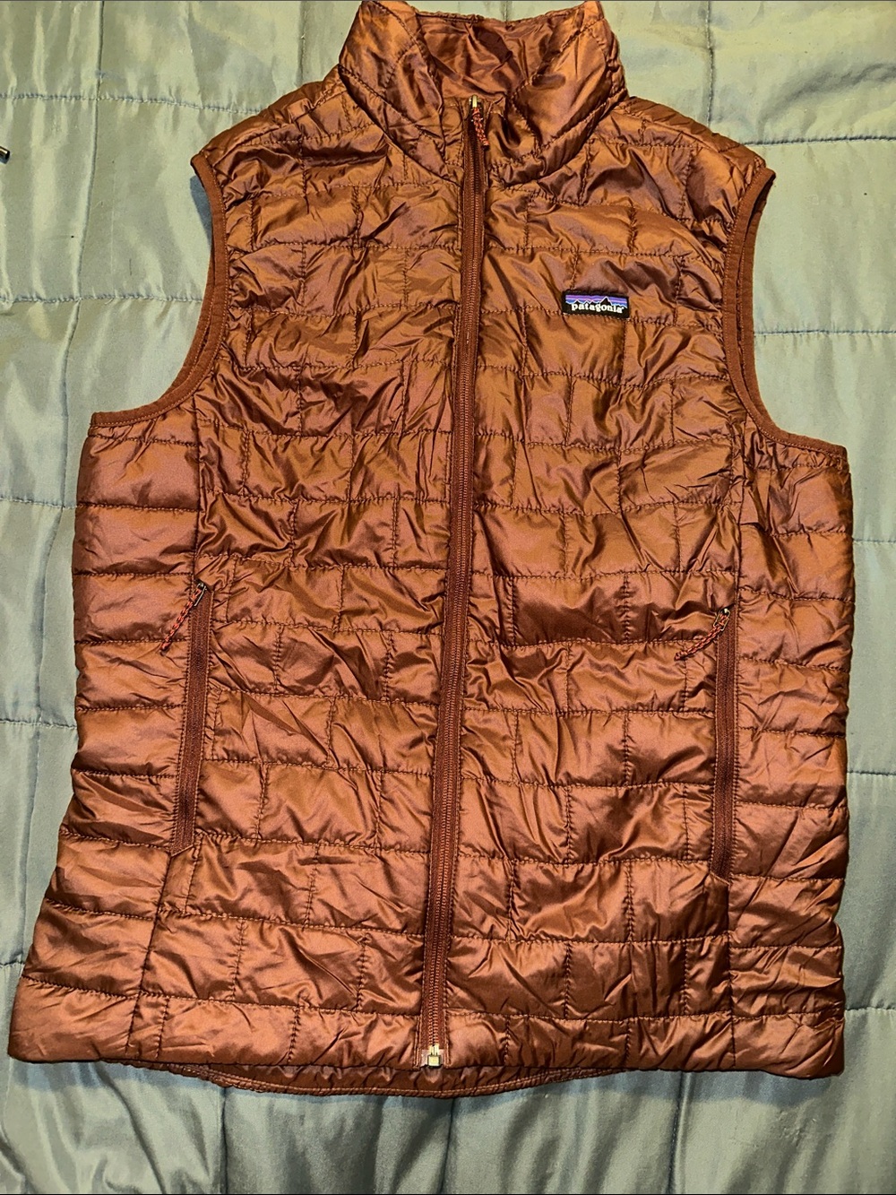 Patagonia Quilted Vest in Rust